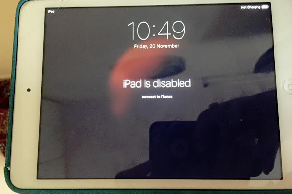 Ipad is disabled connect to iTunes