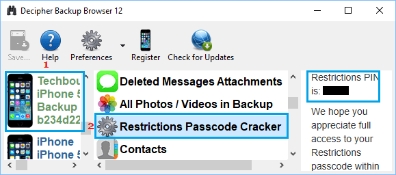 Resetting iPhone Passcode