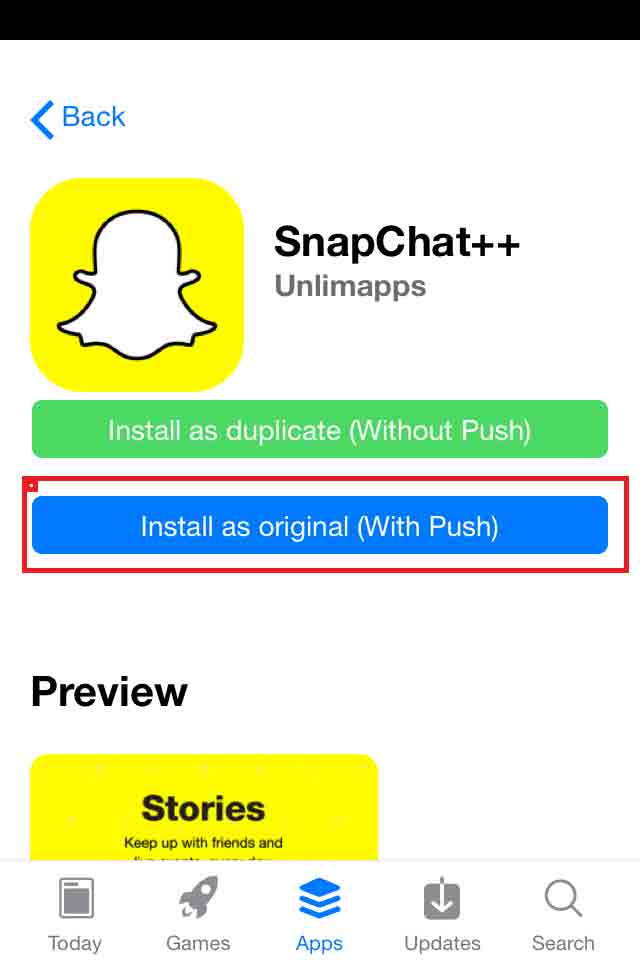 Snapchat++ for iOS