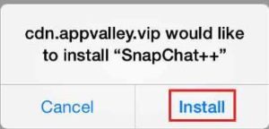 Install snapchat++ on iOS