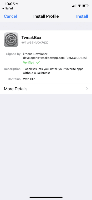 Installing TweakBox App On iOS