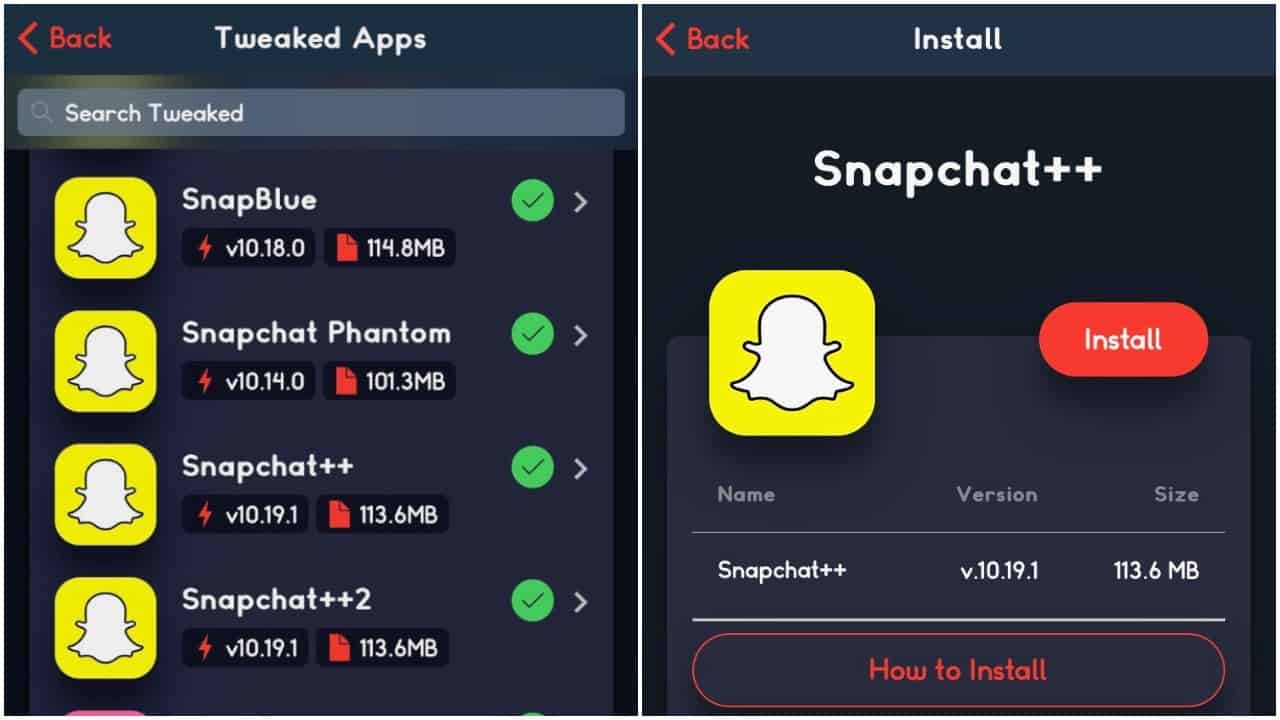 Download Snapchat++ for iOS